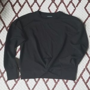 Cynthia Rowley Twist-Front Sweatshirt, Size M